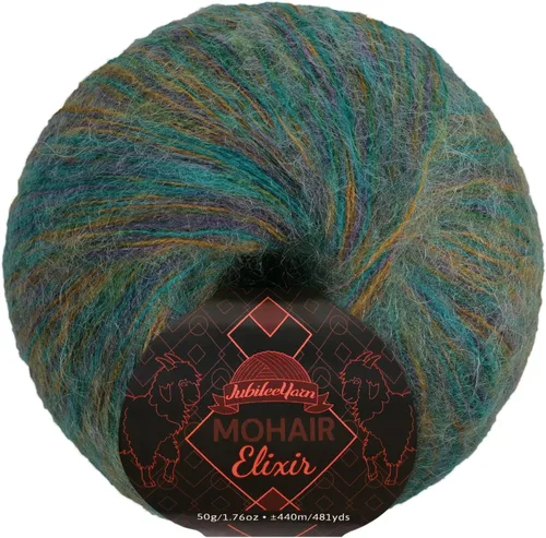 Vista 49 de JubileeYarn Mohair Elixir Yarn - 50g/Skein Baby Wool Blend - Cosmopolitan - 1 Skein