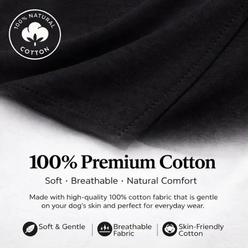 Vista 2 de Lovelonglong 2019 - Ropa para mascotas, Disfraces para Perro, Ropa Camisetas en blanco para Perros Grande Medianos Pequeños 100% Algodón 18