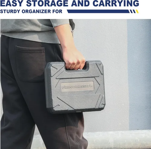 Vista 7 de haisstronica Kit de herramienta de crimpado de 6 en 1 y pelacables, crimpadora de alambre de carraca con 6 piezas de matrices intercambiables