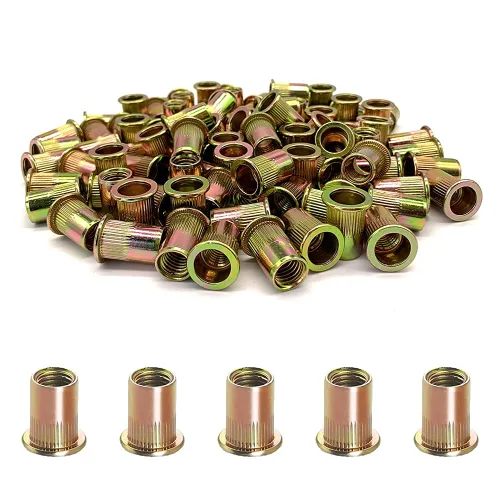 Vista 11 de Kit surtido de tuercas de remache de acero inoxidable de 50 piezas, tuercas de remache de acero inoxidable 1/4"-20
