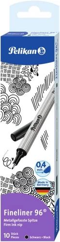 Pelikan Fineliner 96® blue, pack of 10 in box Black
