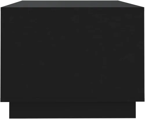 Vista 7 de Modern Coffee Table, Black Engineered Wood, 40.2" Rectangular Living Room Table with Storage, Matte Finish, Easy Assembly for Home