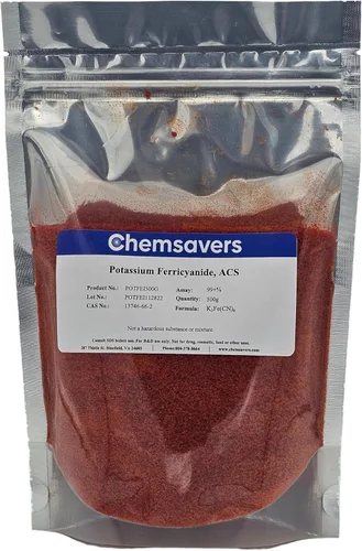 Hexacianoferrato de potasio (III), ACS, 99+%, 17.64 oz