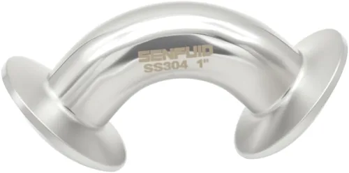 Vista 8 de Codo sanitario 90 grados 0.984 in tubo OD SS304 virola tri abrazadera 1,5 pulgadas con 2 juntas de silicona