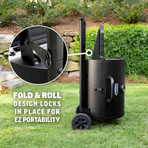 Vista 12 de Char-Griller E1816 King-Griller Gambler - Parrilla de carbón portátil en color negro