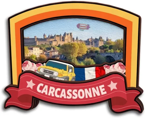 Vista 7 de Albi Occitanie France - Imán de madera para nevera, colección de madera 3D, hecho a mano, recuerdos de la ciudad de viaje, imán para nevera