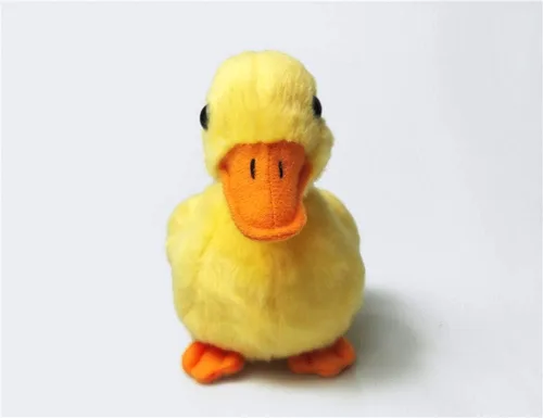 Vista 2 de TAMMYFLYFLY Pollito Amarillo de Peluche, Pollo Blanco de 5 Pulgadas, 12cm, Juguete de Peluche, Juguete Suave de Pato (1 Pato Amarillo)