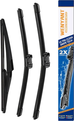 Vista 21 de Juego de limpiaparabrisas compatibles con Volkswagen Beetle 2012-2019, delanteros, equipo original de repuesto automotriz, 2 piezas de 22 y 22