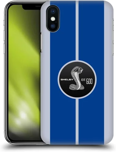 Vista 14 de Head Case Designs Officially Licensed Shelby 1965 427 S/C Blue Car Graphics Hard Back Case Compatible with Apple iPhone X/iPhone Xs