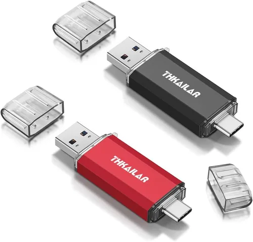 Vista 9 de Thkailar Unidad flash USB C de 32 GB Fat32 OTG de alta velocidad para almacenar datos, USB 3.1, unidad de pulgar C Jump Drive, compatible