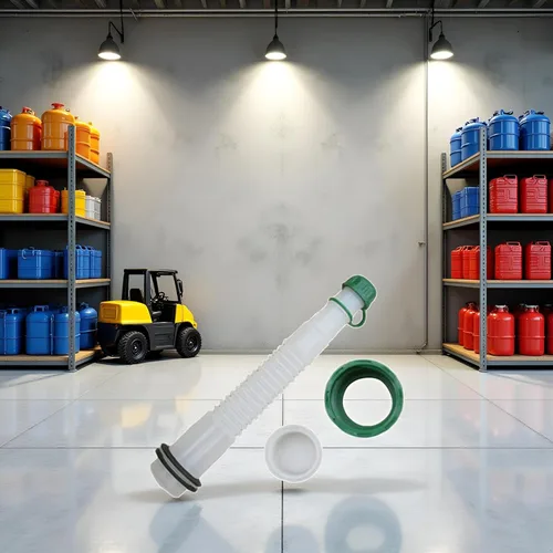 Vista 2 de Kit de boquilla y piezas de gas negro, fácil de verter, práctico, apto para la mayoría de latas de gasolina de galón, profesional, fácil de instalar