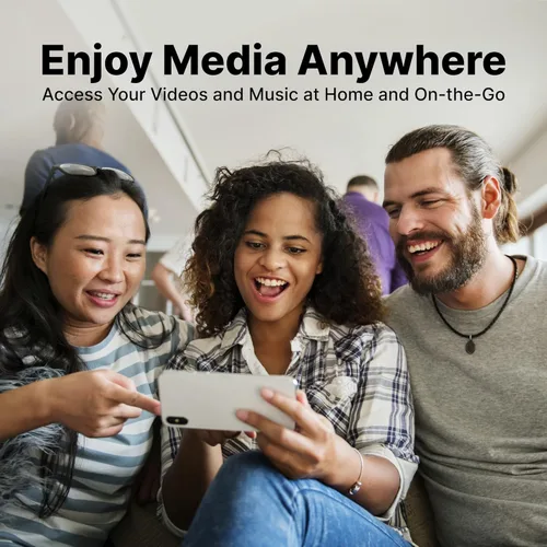 Vista 6 de Dispositivo de Almacenamiento en la Nube Personal AmberPRO + Router WiFi AC2600. Discos Duros Duales de 2 TB con RAID 1 o Opcional de 4 TB con RAID