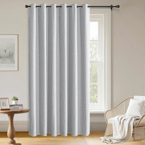Vista 65 de Cortinas opacas para sala de estar, 100% cortinas opacas de 72 pulgadas de largo, juego de 2 paneles, cortinas con aislamiento térmico, pestaña