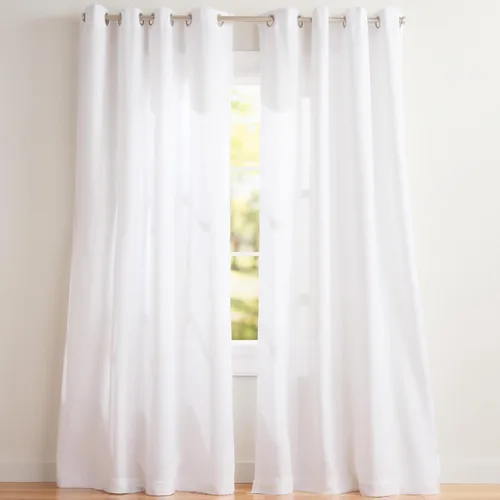 Vista 27 de Exclusive Home Loha - Par de paneles de cortinas de lino con ojales, 54 x 63 pulgadas, color beige