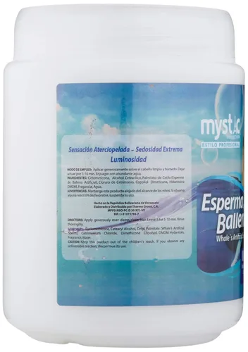 Vista 2 de Kleravitex Mascarilla capilar con esperma de ballena para cabello dañado, 35 onzas, nutre y repara el cabello seco, acondicionador profundo