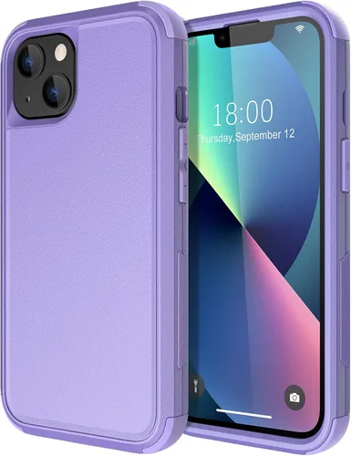 Vista 14 de Diverbox - Funda para iPhone 13 a prueba de golpes, caídas y polvo, funda de protección resistente para iPhone 13 de Apple, color negro