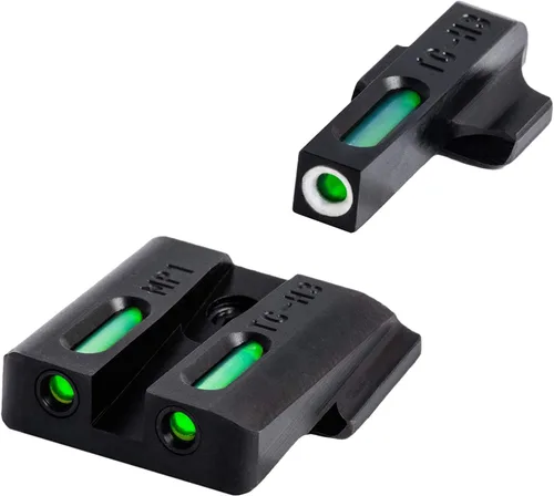 TRUGLO TFX mira para pistola | Dura, resistente a golpes, compacta, brillantemente luminosa, mira tritio y fibra óptica extrema para uso diurno y