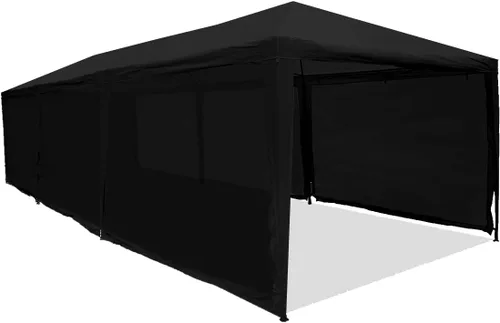 Toldo de malla HD de 5 x 12 pulgadas (negro)