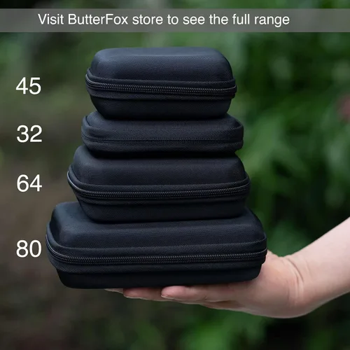 Vista 5 de Butterfox Estuche rígido para almacenamiento de tarjetas de juego de 64 interruptores para juegos de Nintendo Switch juegos PS Vita y tarjetas