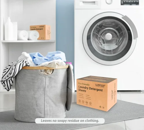 Vista 7 de Wenge Sábanas de detergente para ropa ecológicas, 240 unidades, sin jarra de plástico, tecnología sin líquidos, hipoalergénicas para el hogar