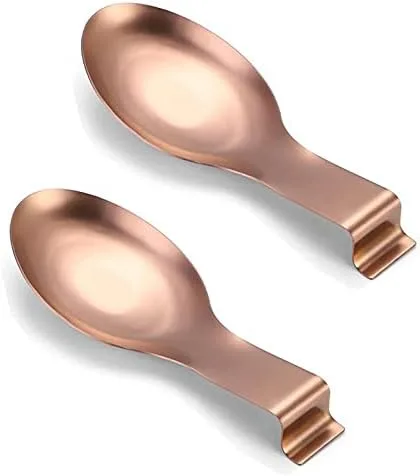 Vista 3 de 2 soportes de cucharón de acero inoxidable negro para espátula, utensilios de cocina