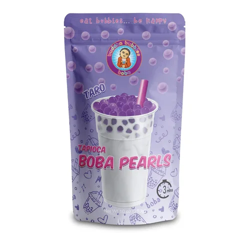 Vista 13 de Buddha Bubbles Boba - Perlas de tapioca reales de té Boba prémium listas en 3 minutos (caramelo)