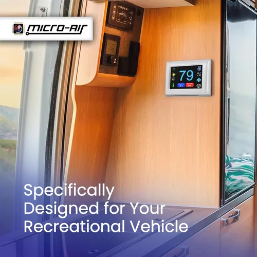 Vista 25 de MICRO-AIR EasyTouch - Termostato digital de repuesto para autocaravana, programable y confiable, habilitado para WiFi y Bluetooth, termostato