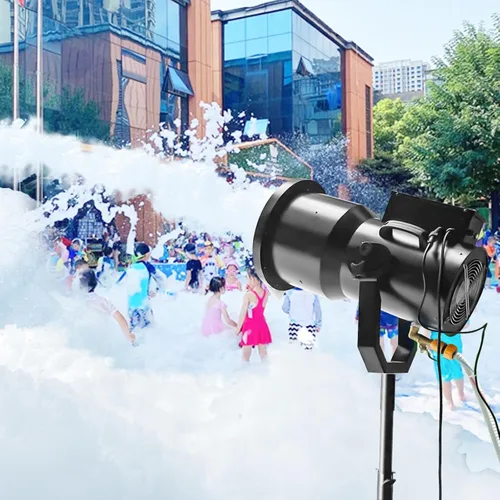 Máquina de espuma para fiestas con 9 luces LED, máquina de espuma para fiestas con tanque de agua, cañón de espuma para jardín, piscina, interior,