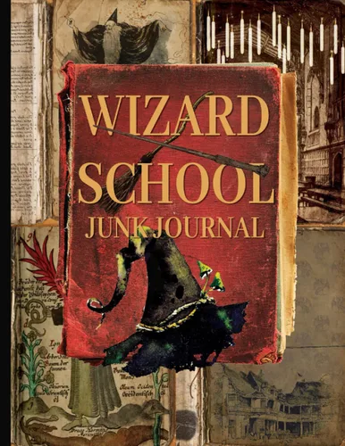 Wizard School Junk Journal Ephemera Kit Includes 22 Pages For Magic School Scrapbooking