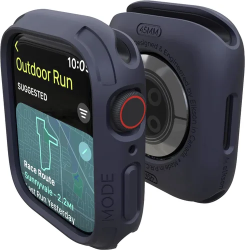 Vista 24 de elkson Compatible con Apple Watch 41mm Estuche Amortiguador, Estuche Resistente Serie Quattro para Apple Watch e iWatch Series 9 8 7, Cubierta
