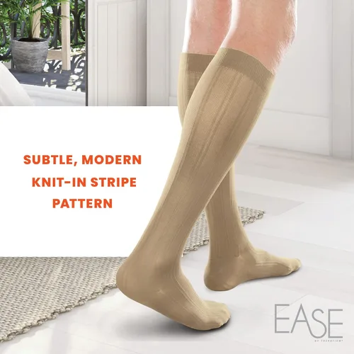 Vista 7 de Ease Opaque - Calcetines para hombre con compresión firme 30-40 mmHg