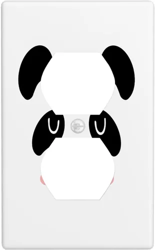 Vista 51 de Lindo Koala - Placa de interruptor de luz de 1 banda, placa de pared basculante individual, placa decorativa eléctrica GFCI para decoración