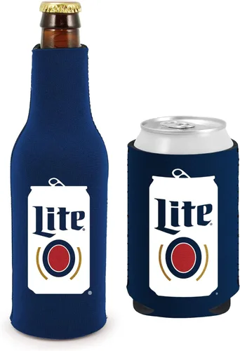Vista 8 de Kolder Juego de funda aislante de cerveza con licencia para bebidas refrescantes de cerveza y juego de botellas (Bud Light Dilly Dilly)