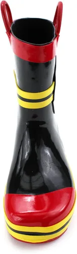 Vista 5 de Bombero Bombero Niños Niñas Estilo Traje Botas de lluvia (Niño pequeñoNiño), negro, 1 niño