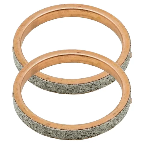 Vista 5 de Caltric 2 juntas de tubo de silenciador compatibles con Suzuki Dl650 V-Strom 650 2004-2009 2011