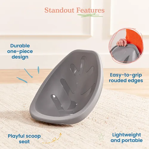 Vista 27 de ECR4Kids Leaf Asiento de suelo, silla mecedora, morado, 6 piezas