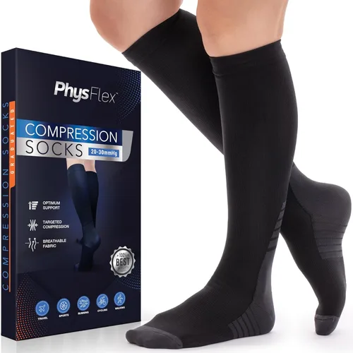 Vista 10 de Compression Socks for Women & Men (20-30 mmHg) Support for Flying and Travel, Nurses, Sports and Everyday Wear