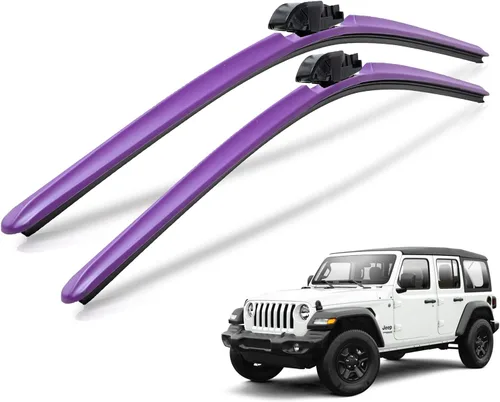 Vista 12 de Clix Wipers - Limpiaparabrisas para Jeep Wrangler & Gladiator (16 pulgadas/16 pulgadas) de carbono negro (todos los modelos Wrangler y Gladiator)