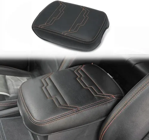Vista 102 de Muslogy Funda para reposabrazos de consola central apta para Chevy Silverado/Tahoe y GMC Sierra/Yukon 2007-2013, cómoda almohadilla