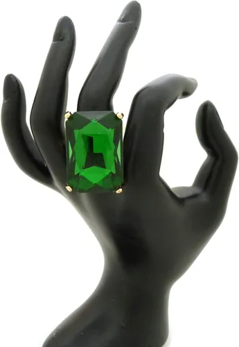 Vista 2 de Fashion 21 Anillo elástico de piedra colorida de cristal extra grande para mujer