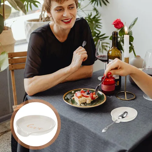 Vista 5 de BESTonZON Soporte para cuchara para estufa, soporte para cuchara de cocina superior, encimera de cocina, soporte grande para espátula, cucharas