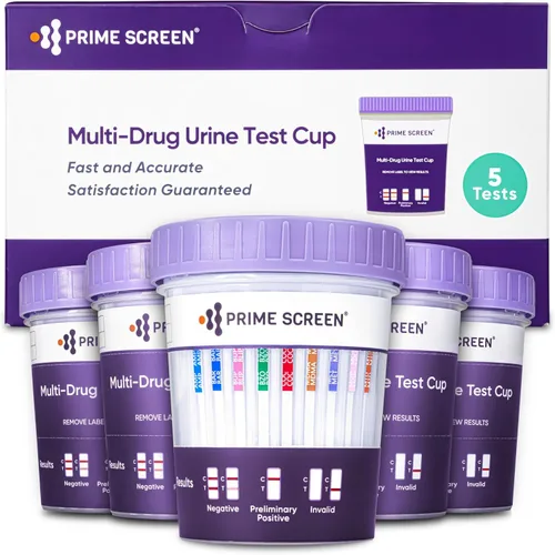 Vista 9 de Prime Screen -12 Panel Multi Drug Orine Test Compact Cup (THC 50, AMP, BAR, BUP, BZO, COC, mAMP/MET, MDMA, MOP/OPI, MTD, OXY, PCP) C-Cup-[1 unidad]