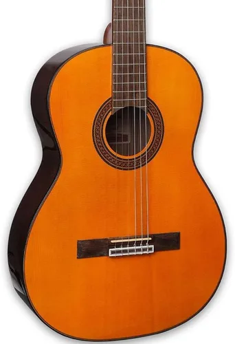 Takamine Guitarra acústica para zurdos con cuerda de nailon GC5 (natural)