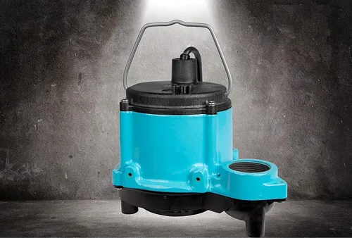 Vista 2 de Little Giant 6-CIM-R Bomba sumergible de sumidero de 115 voltios, 1/3 HP, 2750 GPH (sin interruptor) para sistemas de sumidero y deshidratación