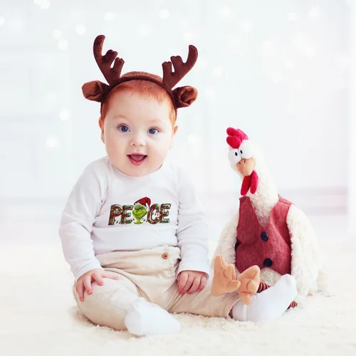 Vista 4 de Parches para planchar de Navidad, 3 hojas de calcomanías de vinilo de transferencia de calor de Navidad, calcomanías para planchar en invierno