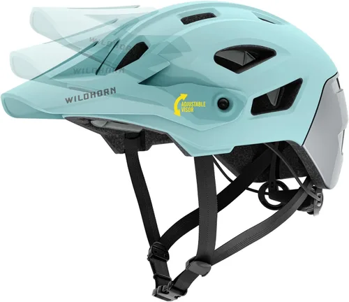 Wildhorn Corvair - Casco de bicicleta de montaña para adultos, mujeres y jóvenes, casco ligero de ciclismo MTB con visera ajustable y ventilación,