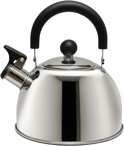 Vista 11 de Lily's Home - Hervidor de té silbante de acero inoxidable de 2 cuartos de galón, el perfecto hervidor de té y agua para tu estufa, hogar