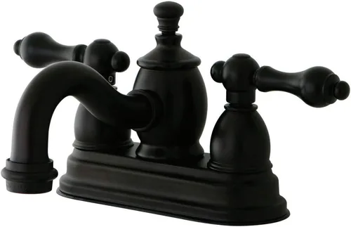 Kingston Brass KS7105AL English Country - Grifo de baño central de 4 pulgadas, 4-15/16 pulgadas, bronce aceitado