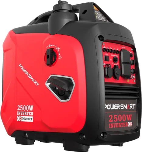 PowerSmart Generador inversor portátil de 2500 vatios para acampar Súper silencioso, ligero