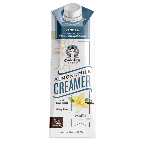 Vista 2 de Califia Farms - Crema para café de leche de almendra y avellana con crema de coco